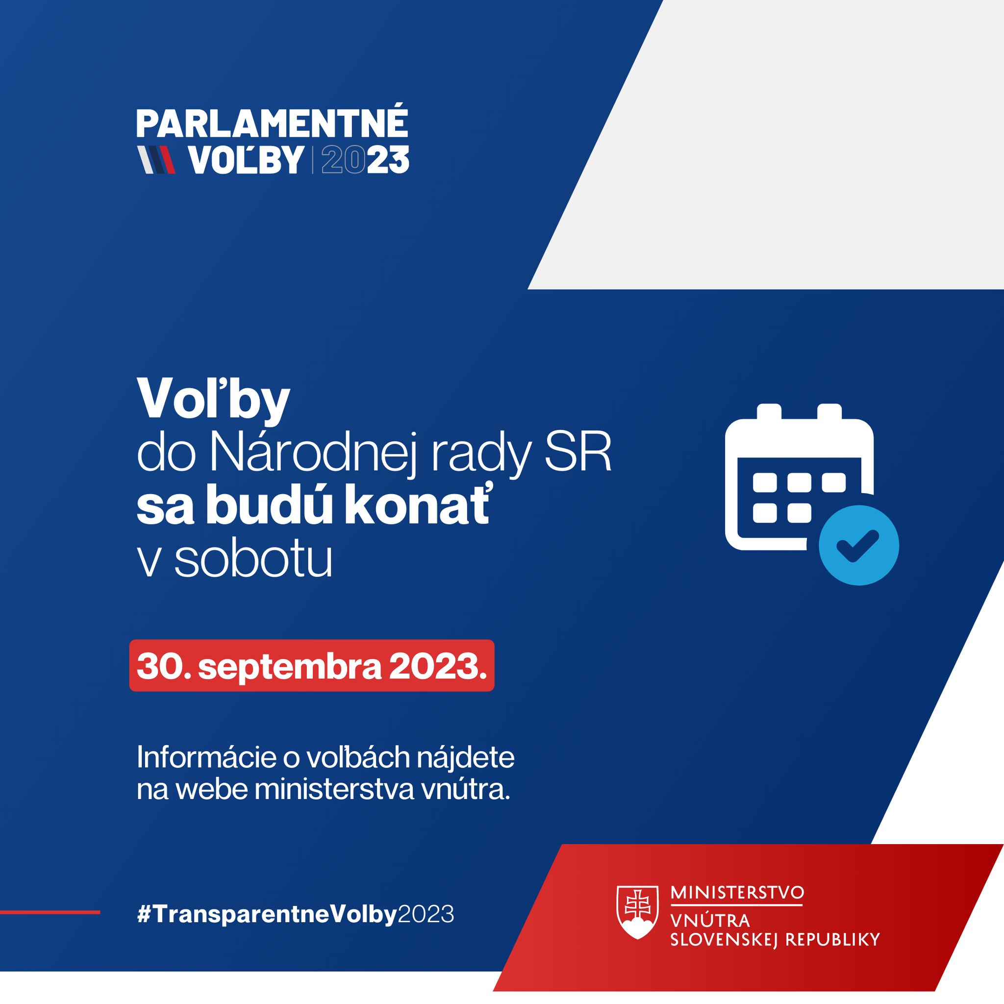 VOĽBY DO NÁRODNEJ RADY SR SÚ VYHLÁSENÉvoľby, voľby 2023,