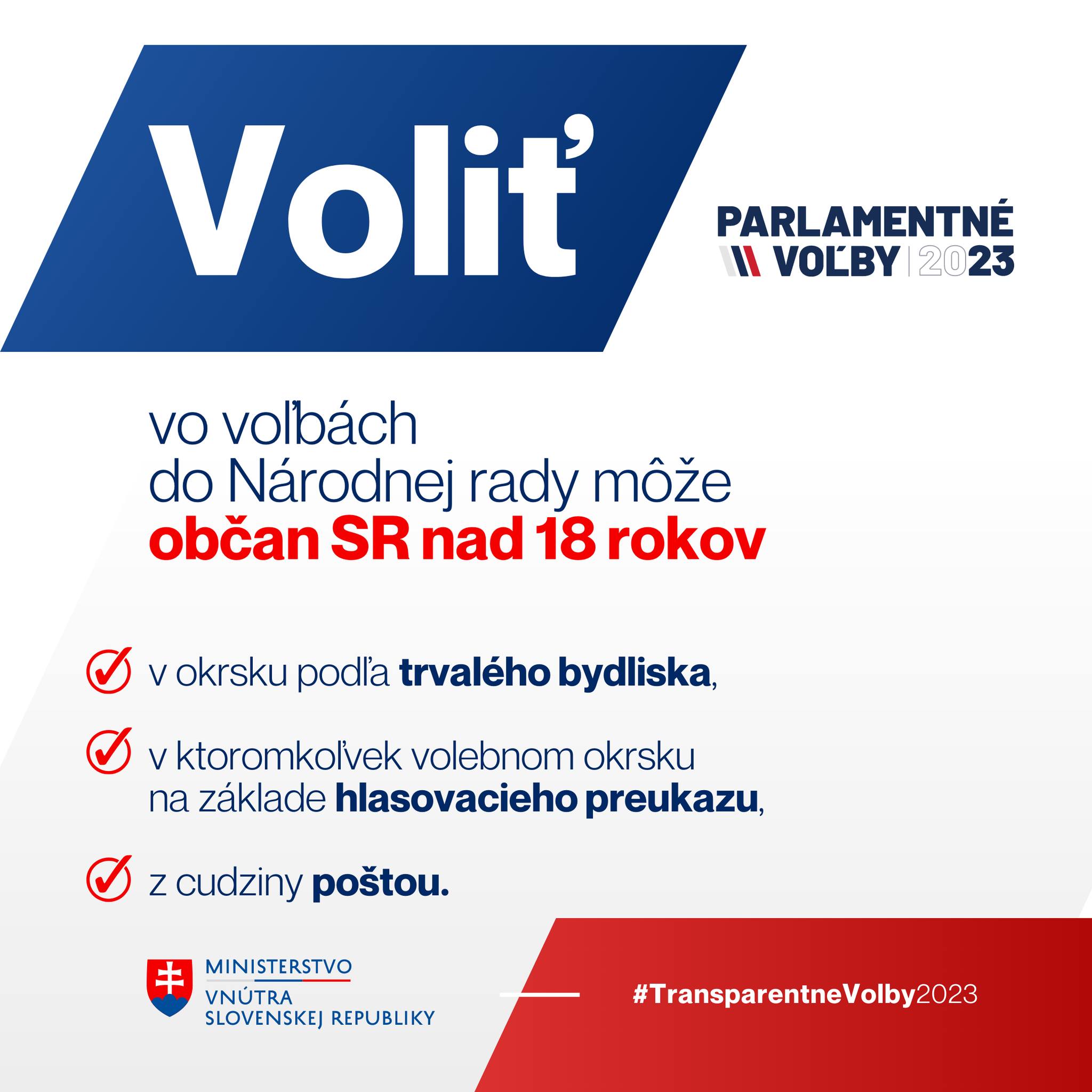 🗳️ KTO MÔŽE VOLIŤ VO VOĽBÁCH DO NÁRODNEJ RADY SR❓