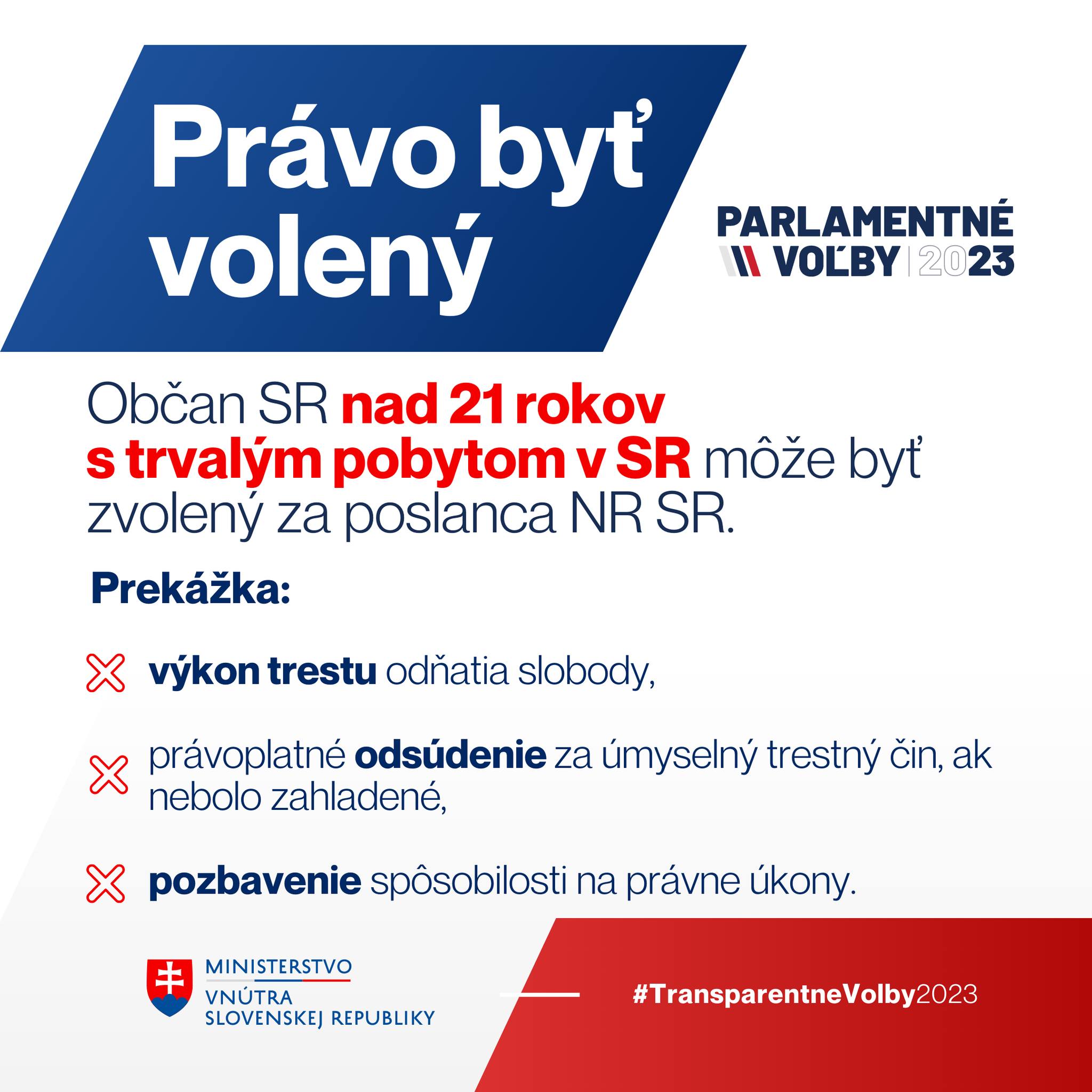 🗳️ VOĽBY DO NÁRODNEJ RADY SR A PRÁVO BYŤ VOLENÝ