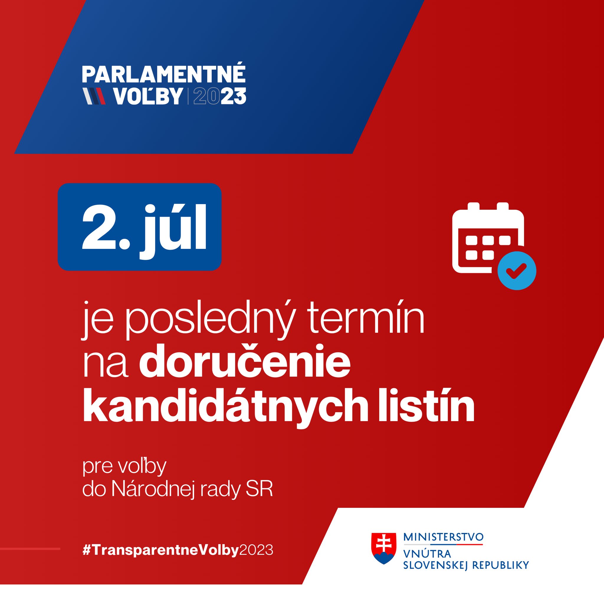 🗓️🗳️PARLAMENTNÉ VOĽBY A PODÁVANIE KANDIDÁTNYCH LISTÍN 